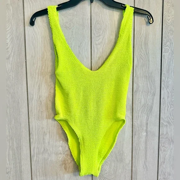 NWOT Bond-Eye Mara One Piece in Sunny Lime - Picture 6 of 9